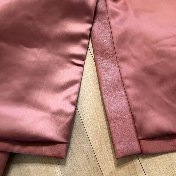 House of CB Womens Kiera Oversize Faux Leather Jacket Size Large Pink SP EXC - Picture 11 of 12